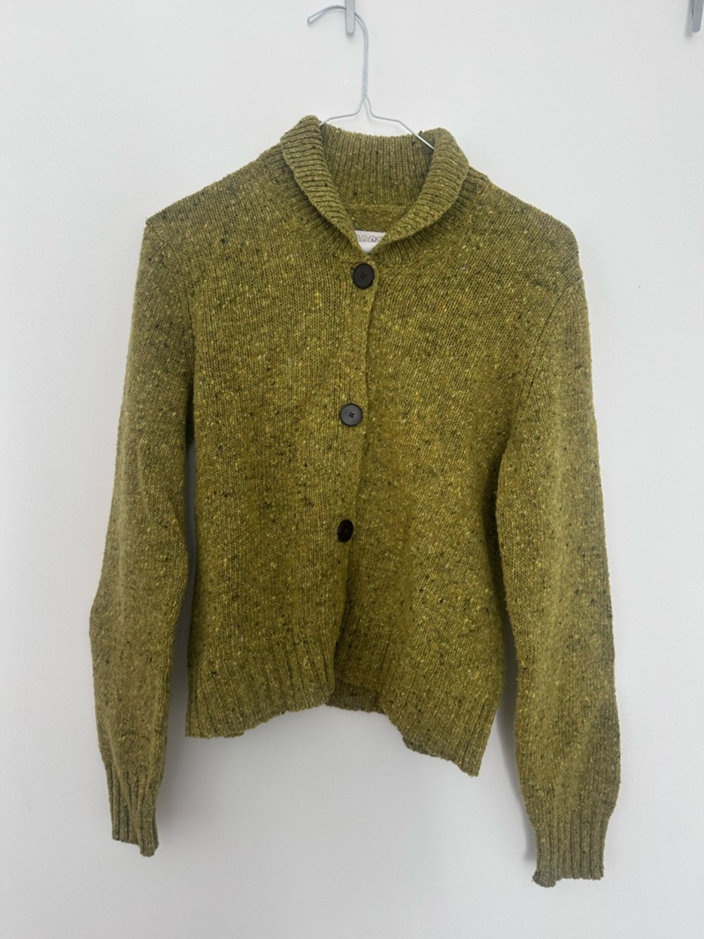 TOAST Wool Cardigan with Peter Pan Style Collar